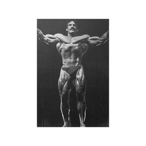 Mike Mentzer Black and White Bodybuilding Poster | The Golden Era | Premium Quality Poster |