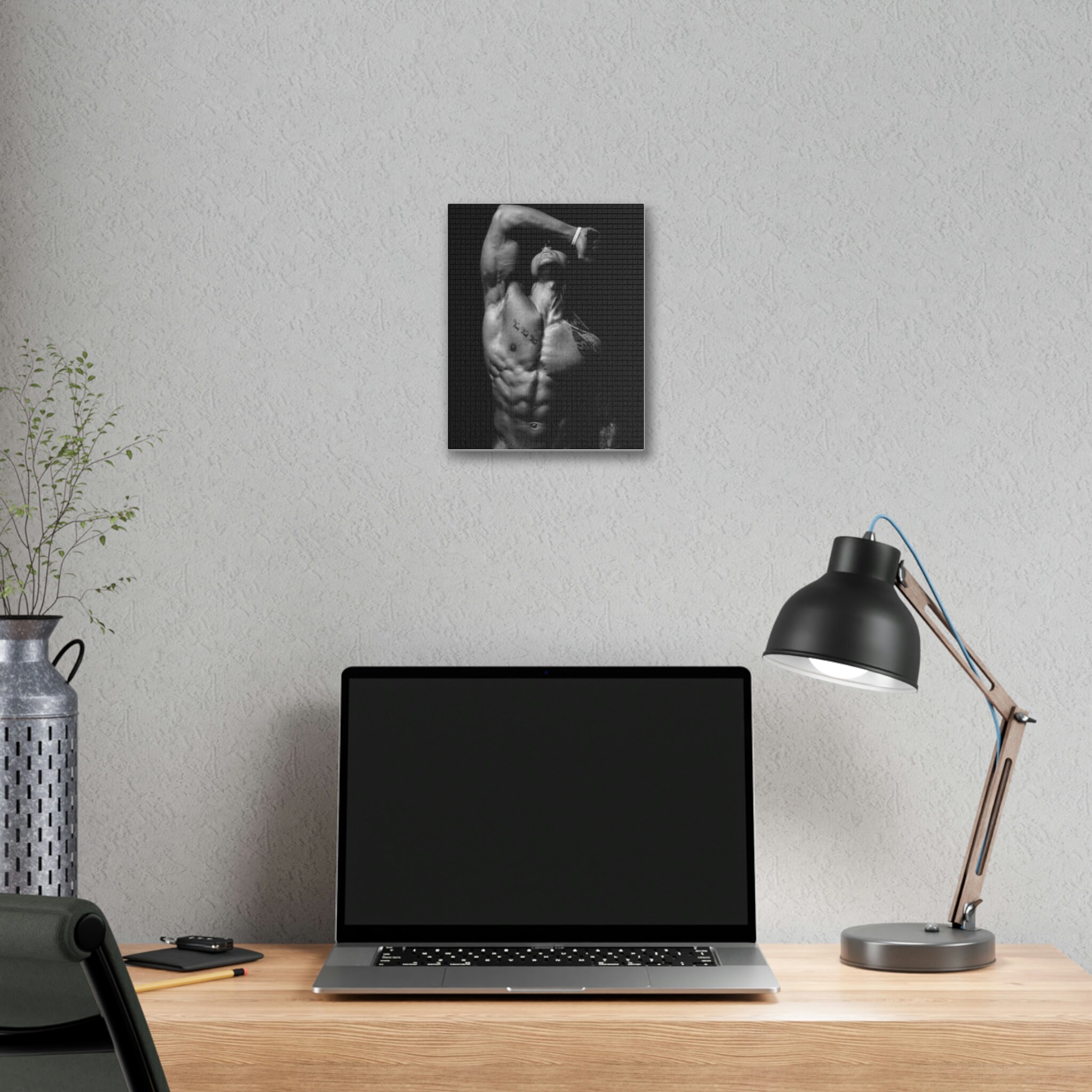 Zyzz Black and White Canvas Poster | Premium Quality Canvas