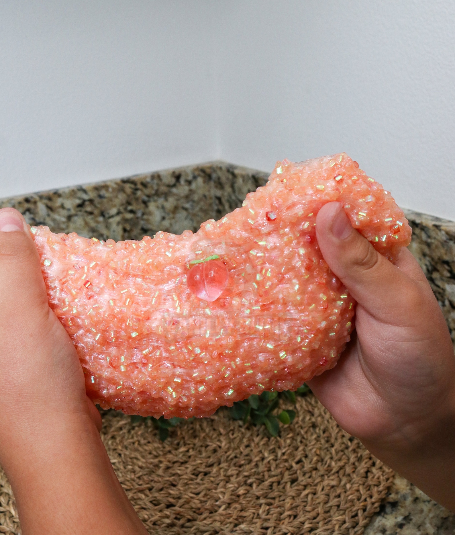 Peach Bingsu Crunchy Slime Peaches Slime Gifts Scented Etsy