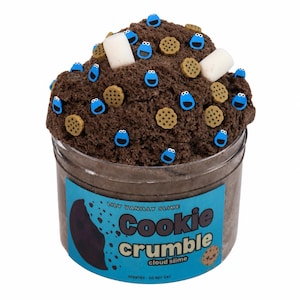 Cookie Crumble Cloud Slime, Chocolate Scented, Cookie Monster Charms