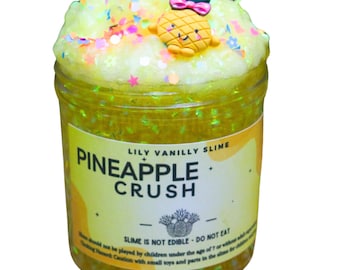 Bingsu Schleim, Ananas, Gelber Schleim, Schleim Geschenke, Duftender Schleim, Slime Shop, Rasenspiele, Sensory Bin, Slime Play