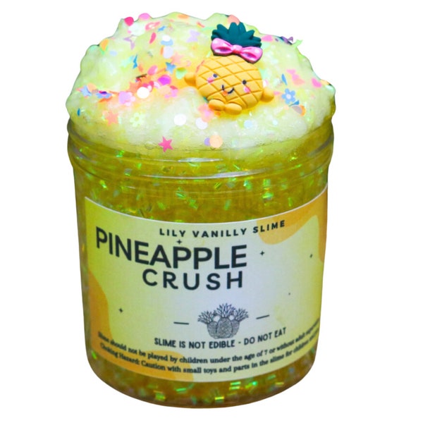 Bingsu Slime, Pineapple, Yellow Slime, Slime Gifts, Scented Slime, Slime Shop, Lawn Games, Sensory Bin, Slime Play