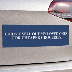 Anti MAGA Trump Car Magnet or Bumper Sticker, Tariffs Progressive Feminist Liberal, Political Anti Trump Sticker, Leftist Sticker, Protest