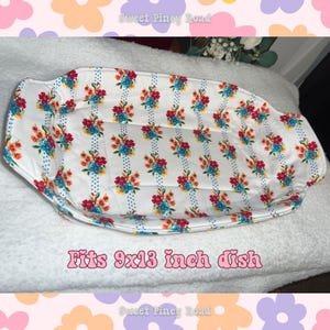 Cocotte fleur printanière, coton cousu main, cuisine pionnière, joli cadeau pour elle, accessoire repas-partage, porte-vaisselle matelassé, ustensiles de cuisson