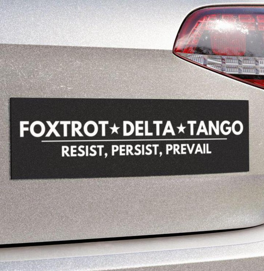 3PCS Foxtrot Delta Tango FDT Political Stickers - Weather-Resistant Vinyl Decals