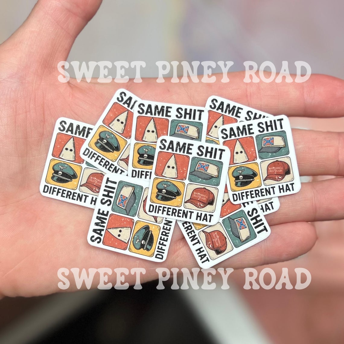 Shit Sticker Pack Same Shit Different Hat Sticker Pack, Anti Trump Political Stickers, 10 ...
