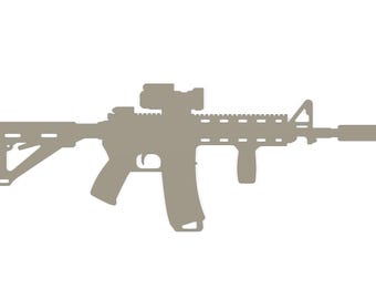Découpe AR-15, carabine ar-15, plaque métallique ar-15, plaque d&#39;arme à feu, plaque 2e amendement, plaque de carabine