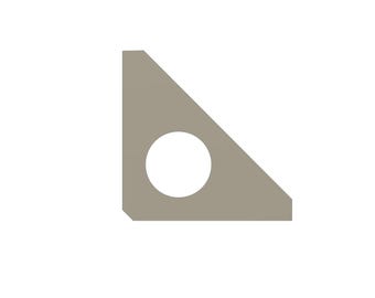 Goussets métalliques à souder : supports à 45, 90, 135 degrés