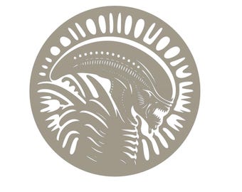 Alien Xenomorph Circle Sign : fichier DXF de film