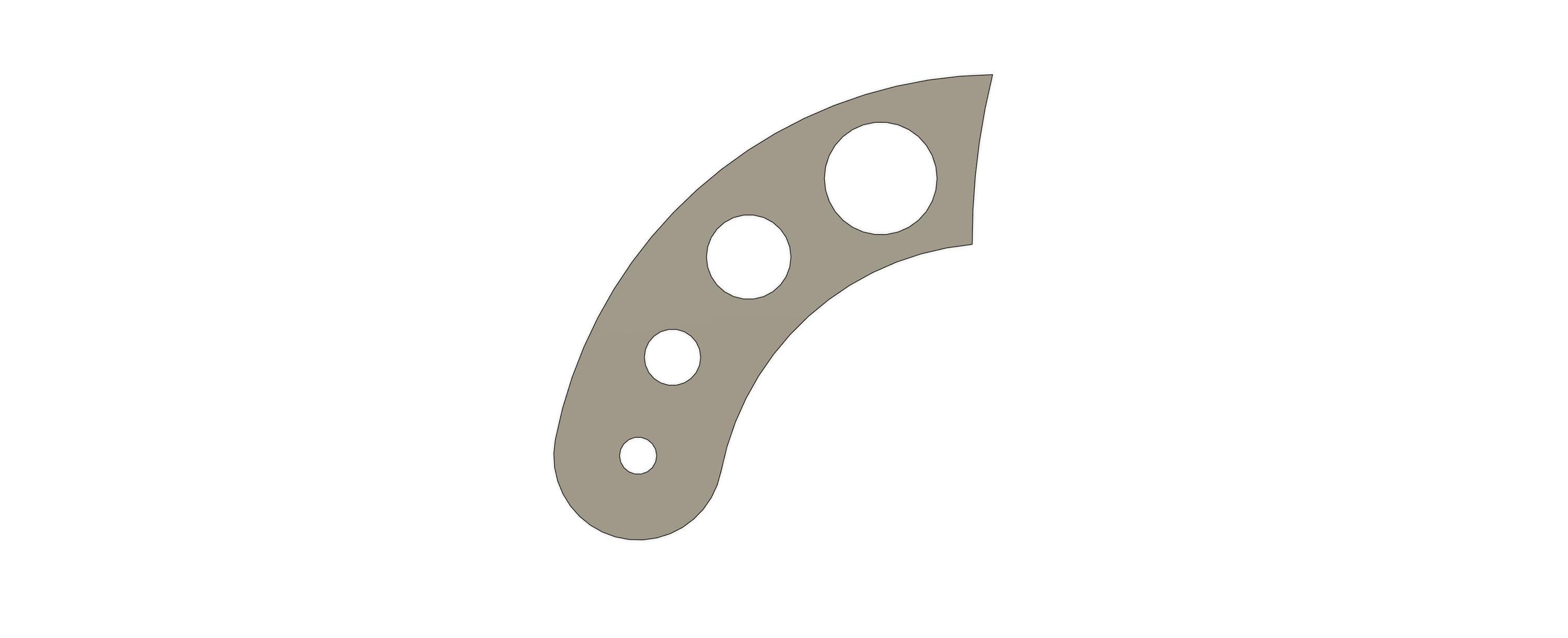 Supports de poignée de porte pour barbecue : fichier DXF des pièces du fumoir
