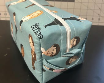 The Office TV Show Toiletry Bag | Large 9" Dunder Mifflin Travel Organizer | Heavy-Duty Canvas Interior