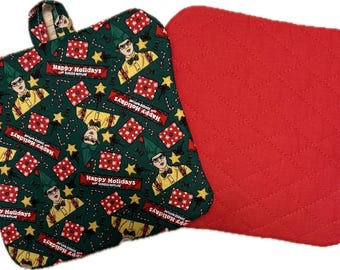 Dwight Schrute - Happy Holidays - The Office Pot Holder, Trivet, Potholder