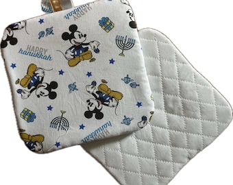 Mickey Mouse   Happy Hanukkah- Pot Holder, Trivet, Potholder Disney