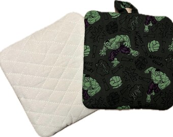 Incredible Hulk Marvel Potholders  Trivet - Pot Holder!  Avengers, Incredible Hulk