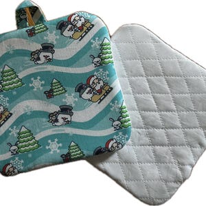 Frosty the Snowman Rankin/Bass - Pot Holder, Trivet, Potholder Bumpity Bump Bump