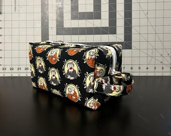 Trousse de toilette : pochette de voyage Statler et Waldorf Muppets | Grande trousse de toilette Heckler de 9 po. | Intérieur en toile de canard