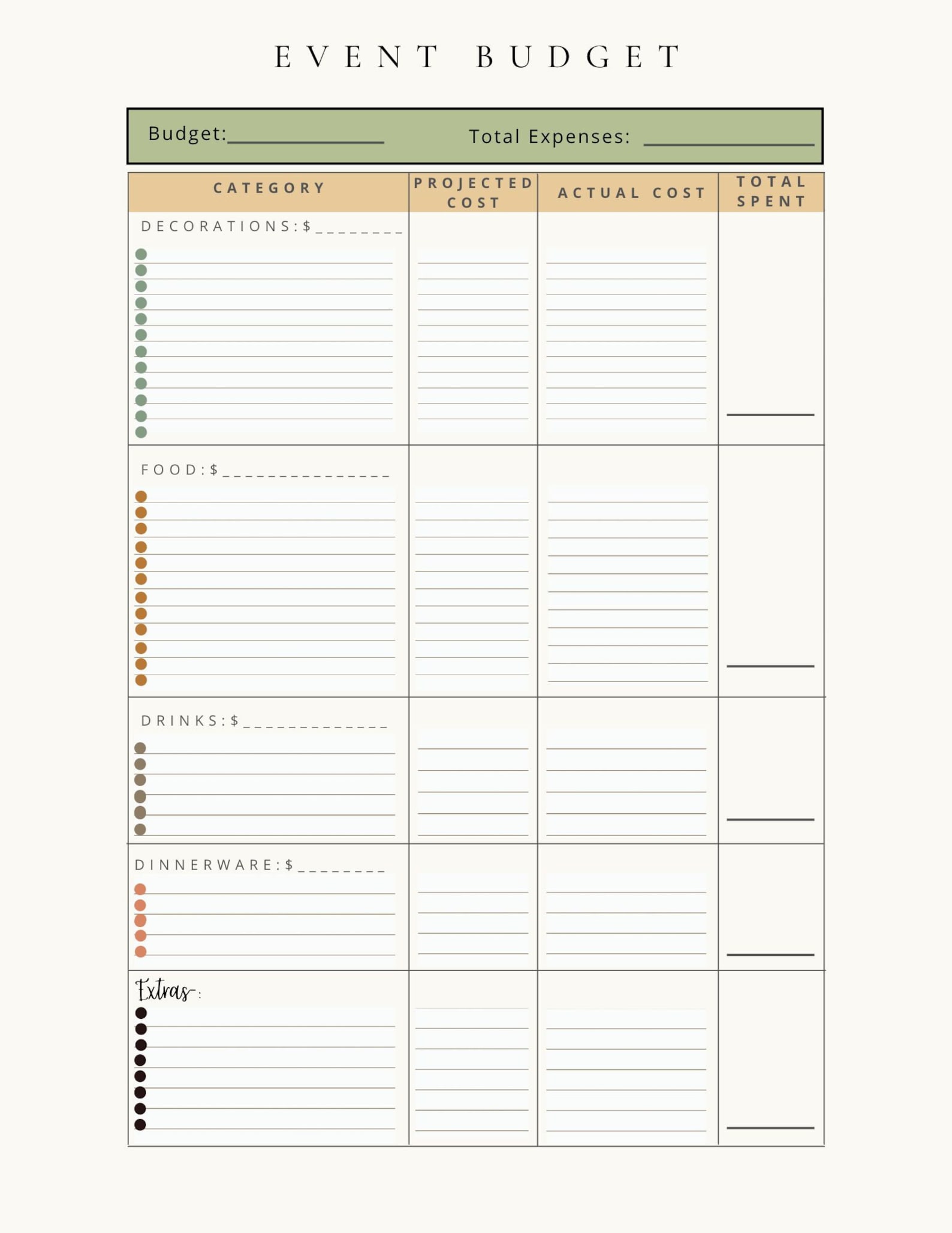 Event Planning Packet Printable - Etsy