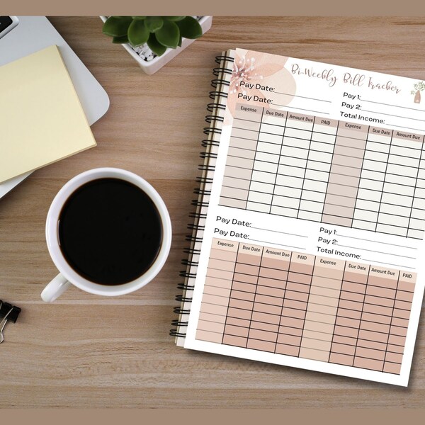 Bi Weekly Bill Organizer - Etsy