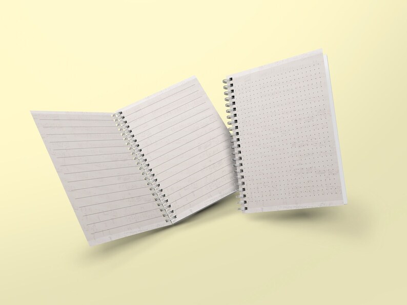 Music Notes Journal, Digital Download, Daily Journal, Dot Notebook