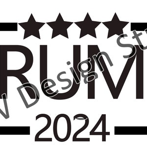Trump 2024 Patriotic Design - SVG & PNG Digital Download