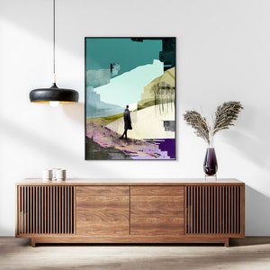 Abstract Collage Set of 3 Prints, Surreal Wall Art, Modern Living Room Art, Above Bed Decor, 3 Panel Print Set, Gallery Wall Set image 4