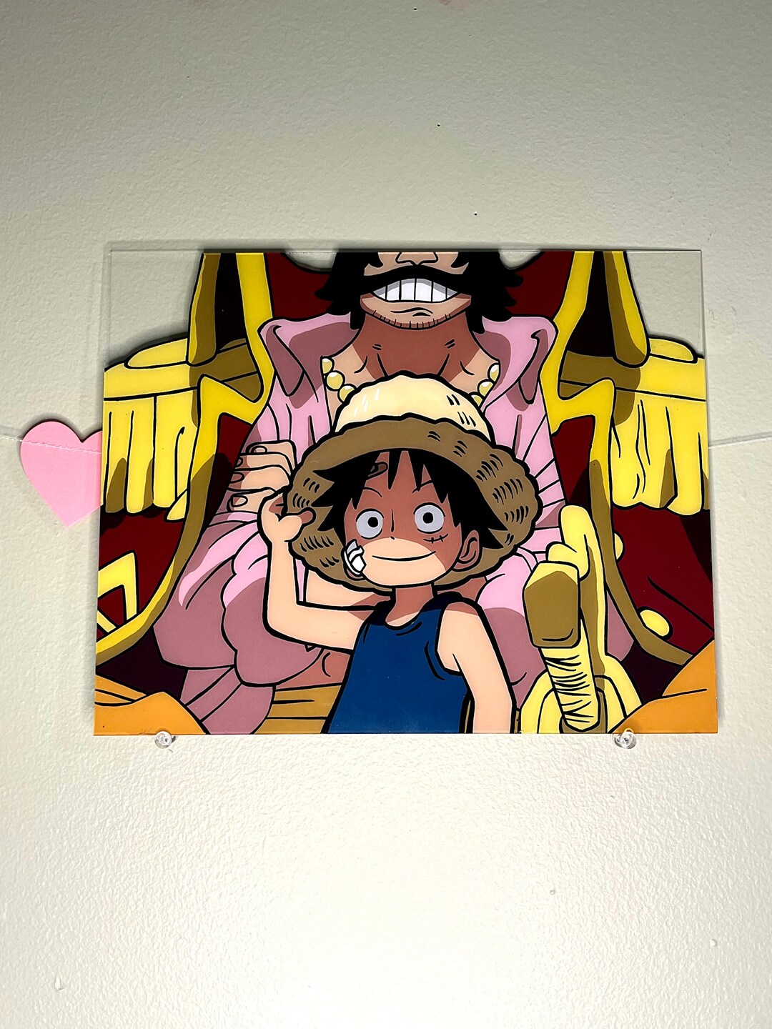One Piece Glass Painting King of the Pirates Etsy