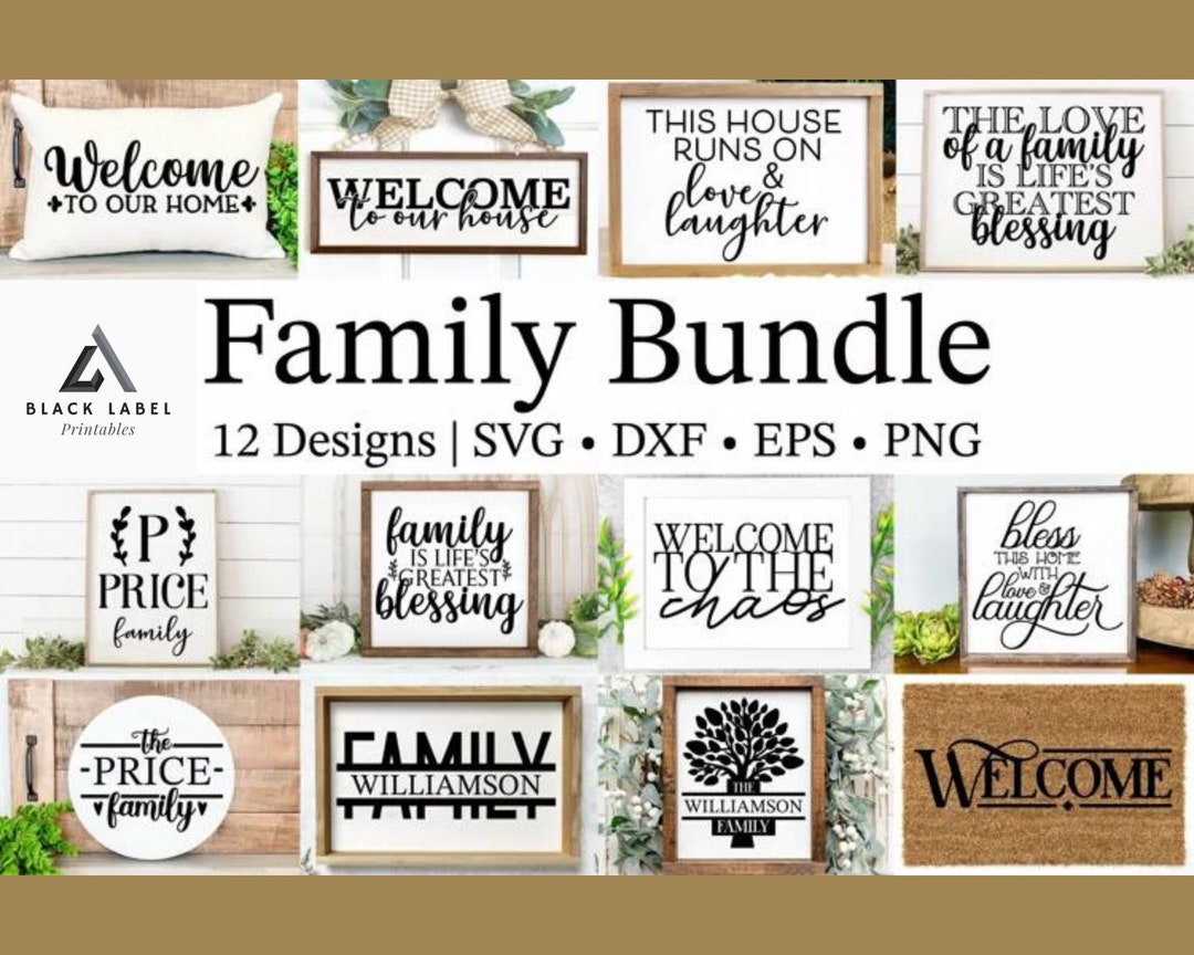 Incredible Family SVG Bundle JPG PNG - Family Monogram Design Direct ...