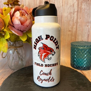 Personalized 32 oz Insulated Sports Bottle with Hydro Lid