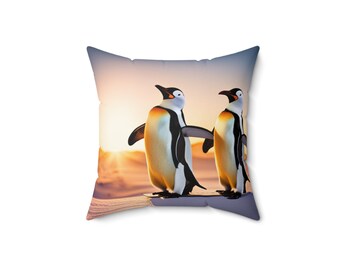 Two of a kind Spun Polyester Square Pillow