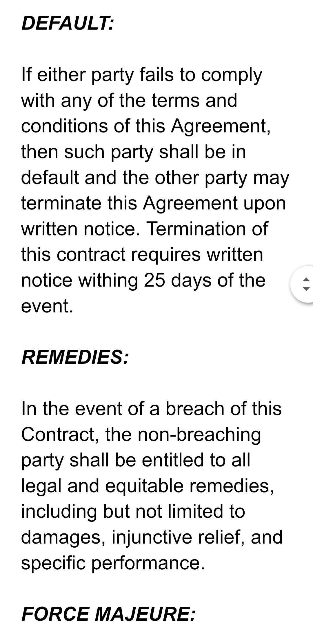 Editable FOOD CATERING Contract Template THOROUGH 5 Pages Ultra