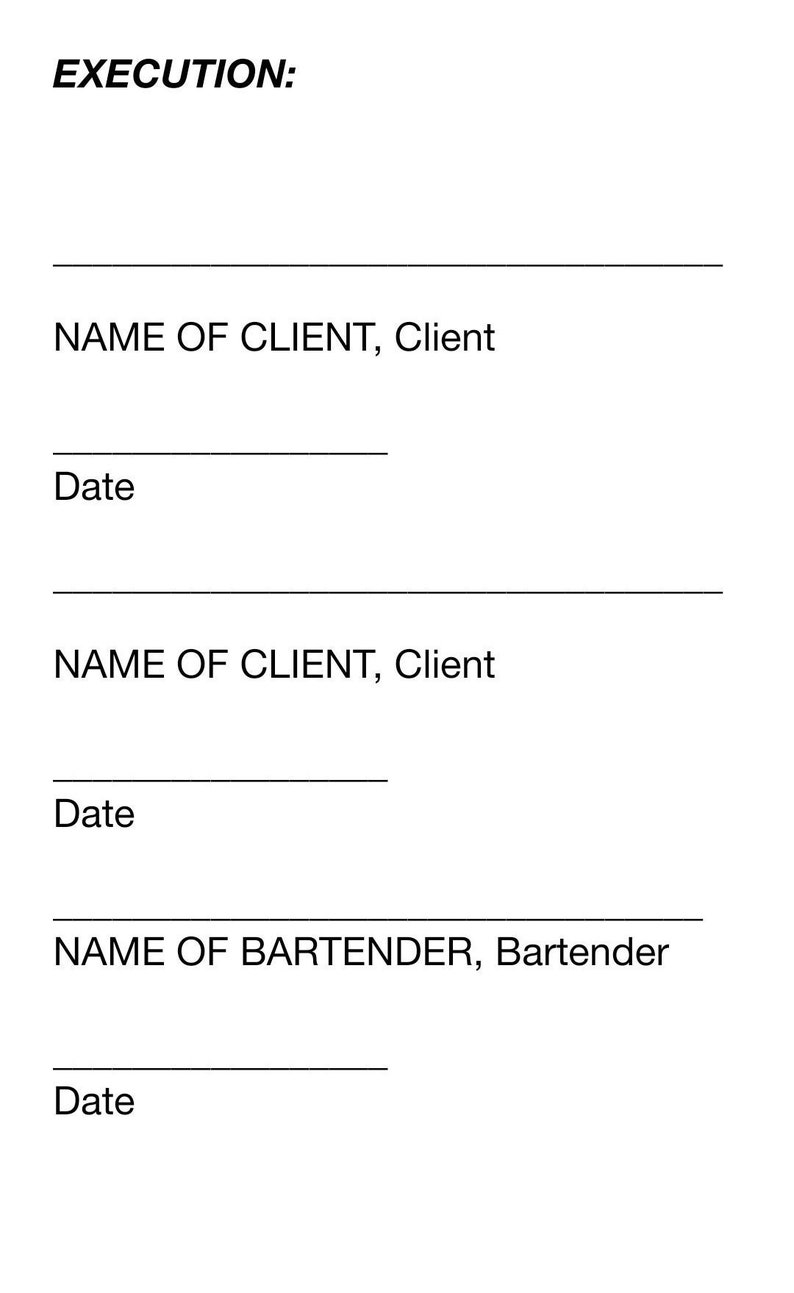Editable MOBILE BARTENDER Contract Template THOROUGH 8 Etsy Editable MOBILE BARTENDER Contract Template THOROUGH 8 Etsy