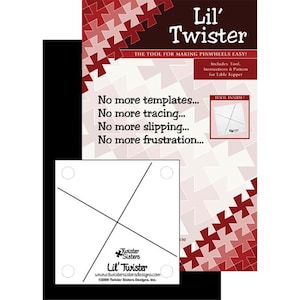 Twister - Lil&#39; Twister Template - Uses 5&quot; squares to Make Pinwheels Easy by Twister Sister Designs