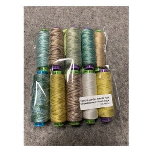 Tranquil Garden Needle Roll Embellishment Thread Pack   KT_4857-4 by Sue Spargo