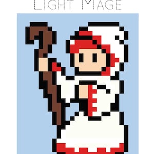 Comic-Buch und Videospiel Pixelated Quilt Muster-Spiele: Licht Magier- 40 "x 50"" Veredelt von Quiltoni."