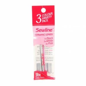 Sewline  Fabric Pencil Lead- 0.9 Ceramic Lead - White   FAB50009