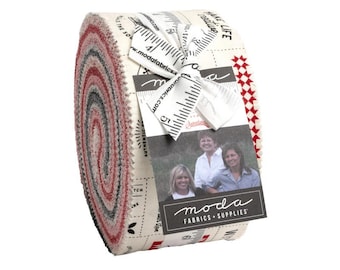 Threads Jelly Roll: Sweetwater Moda Cotton Fabric Strips