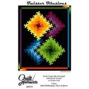 Twister Pattern - Twister Illusions Quilt Pattern by Quilt Moments QM131
