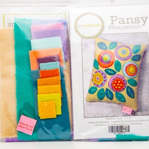 Pansy Pincushion Kit - Sue Spargo