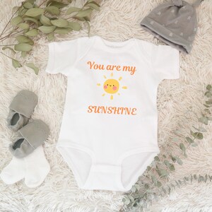You Are My Sunshine Infant Bodysuit, Baby Shower Gift, Toddler Outfit, Birthday Outfit, Unisex Baby Clothing