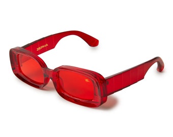 CHERRY JELLYS | women glasses | outdoor glasses | red glasses | uv Protected lens | trendy Glasses | uv400 | beachwear| jellylens | unique