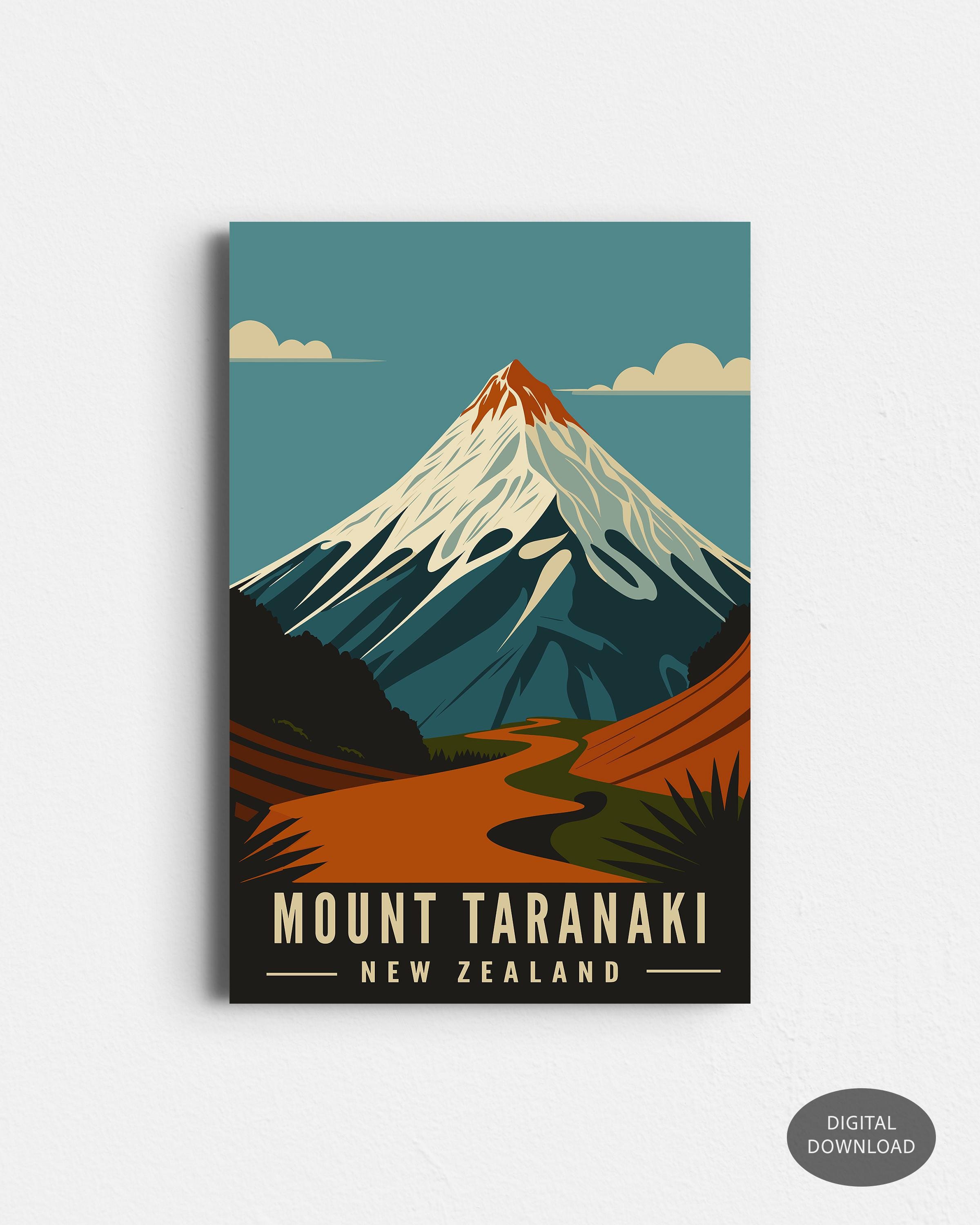 Mount Egmont - Etsy New Zealand