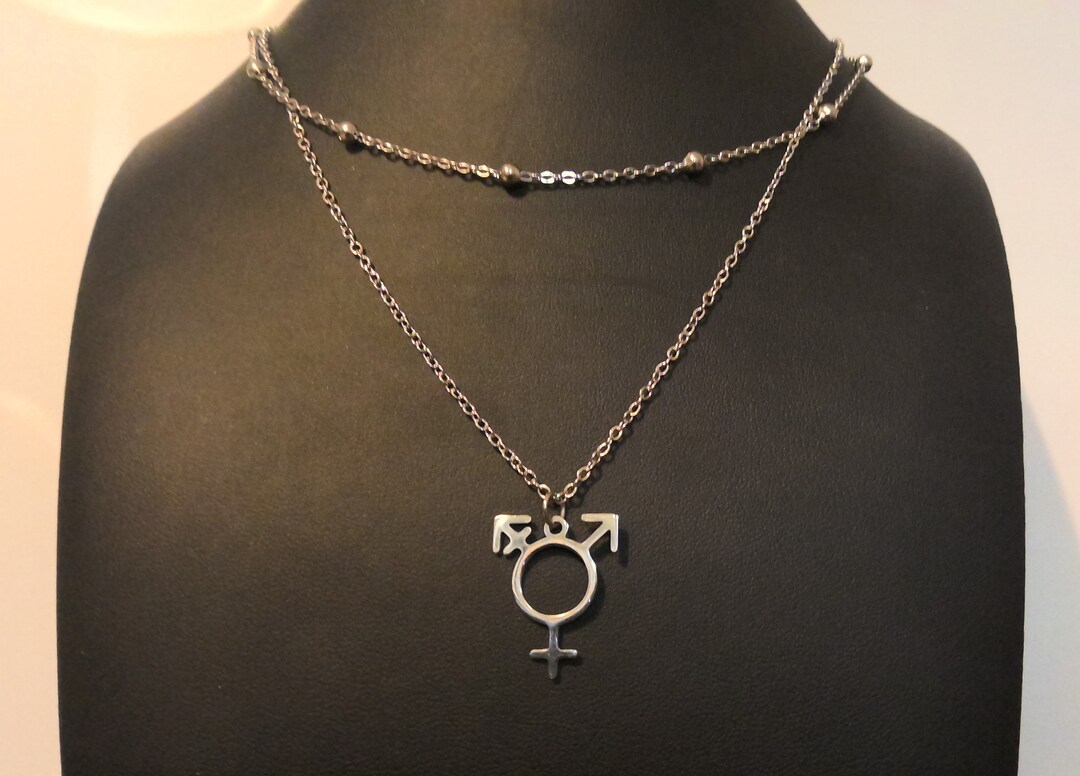Trans Chain Transgender Double Chain - Etsy