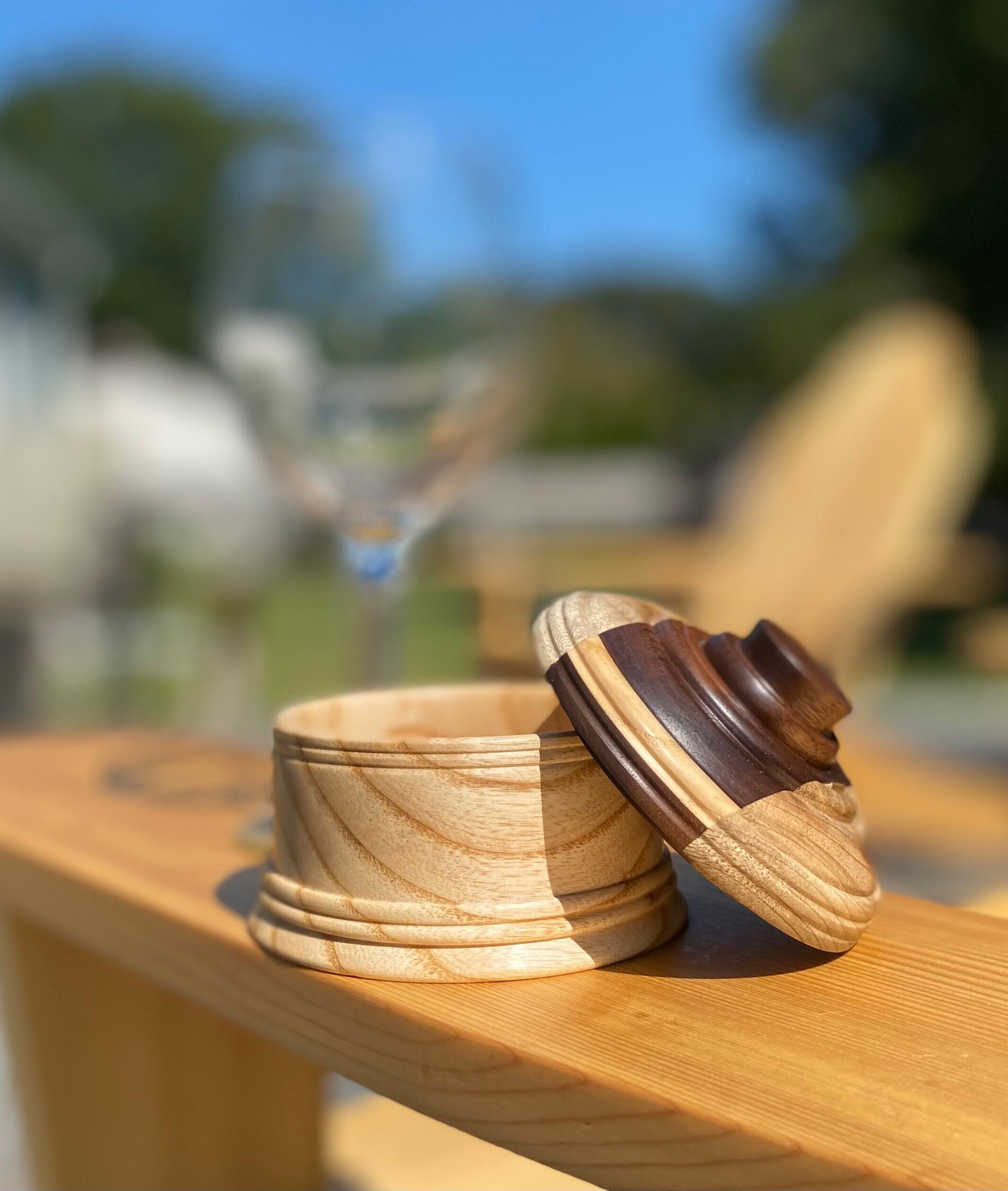 Wood clearance turned jewelry