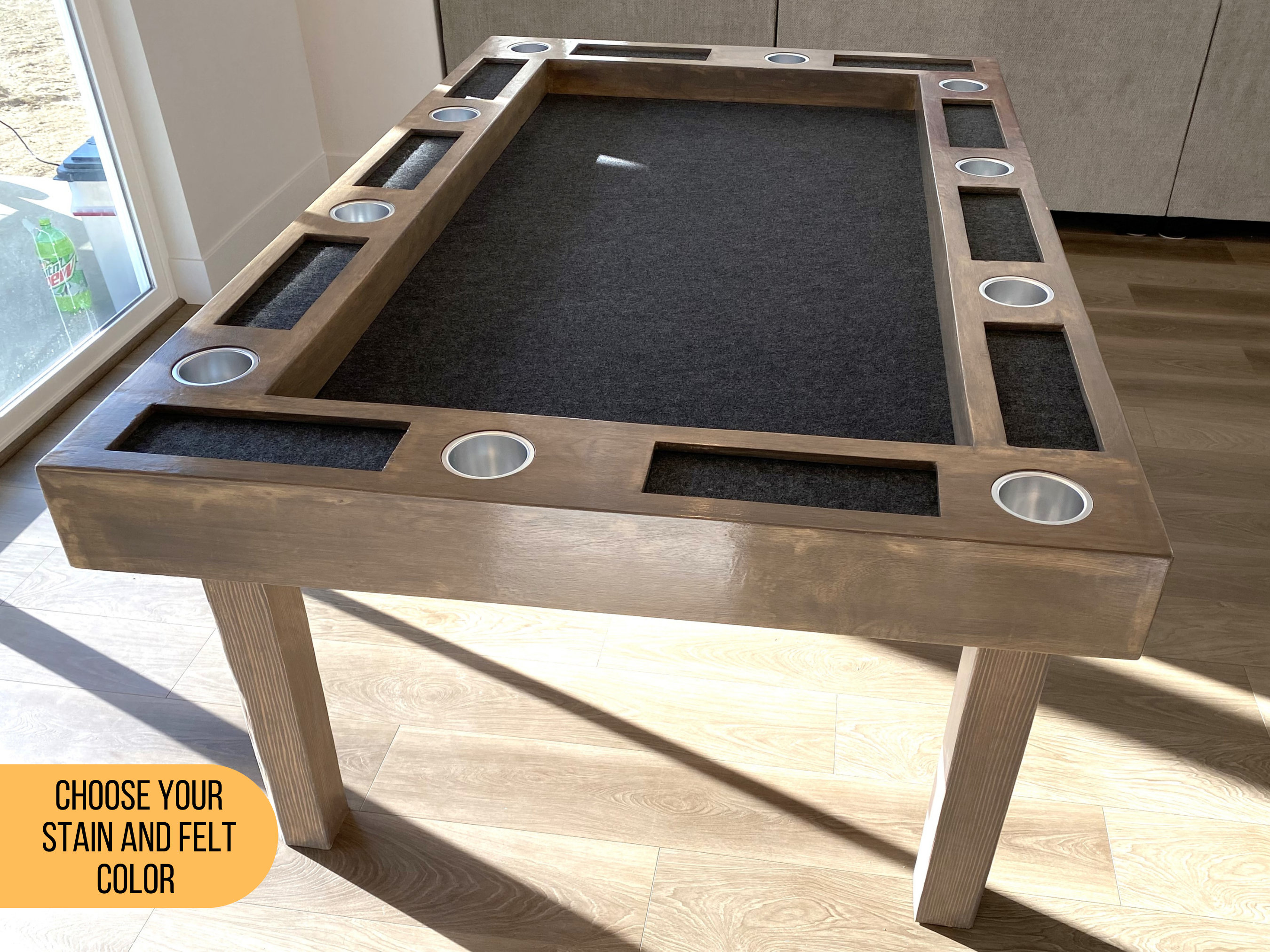 Board Game Table With Removable Topper, RPG Gaming Table, Convertible