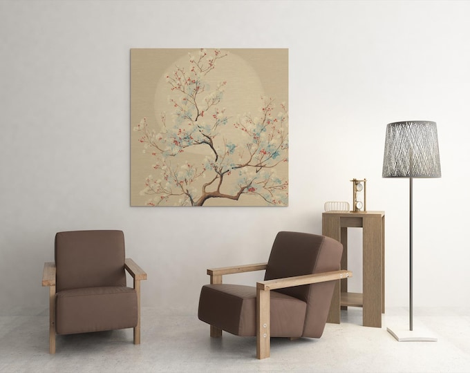 Cherry Blossom Tree Art – Digital Print, Japanese Inspired Wall Decor | Digital Download | 11x14" & A3 Sizes