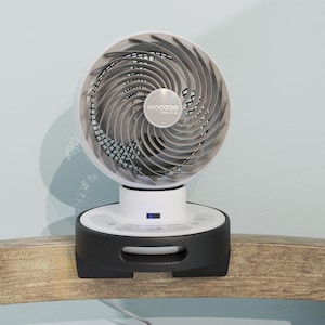 Soporte de riel para ventilador WooZoo para dormitorios y literas: abrazadera segura para ventiladores WooZoo de 8,27 pulgadas: esencial para la vuelta al cole en dormitorios