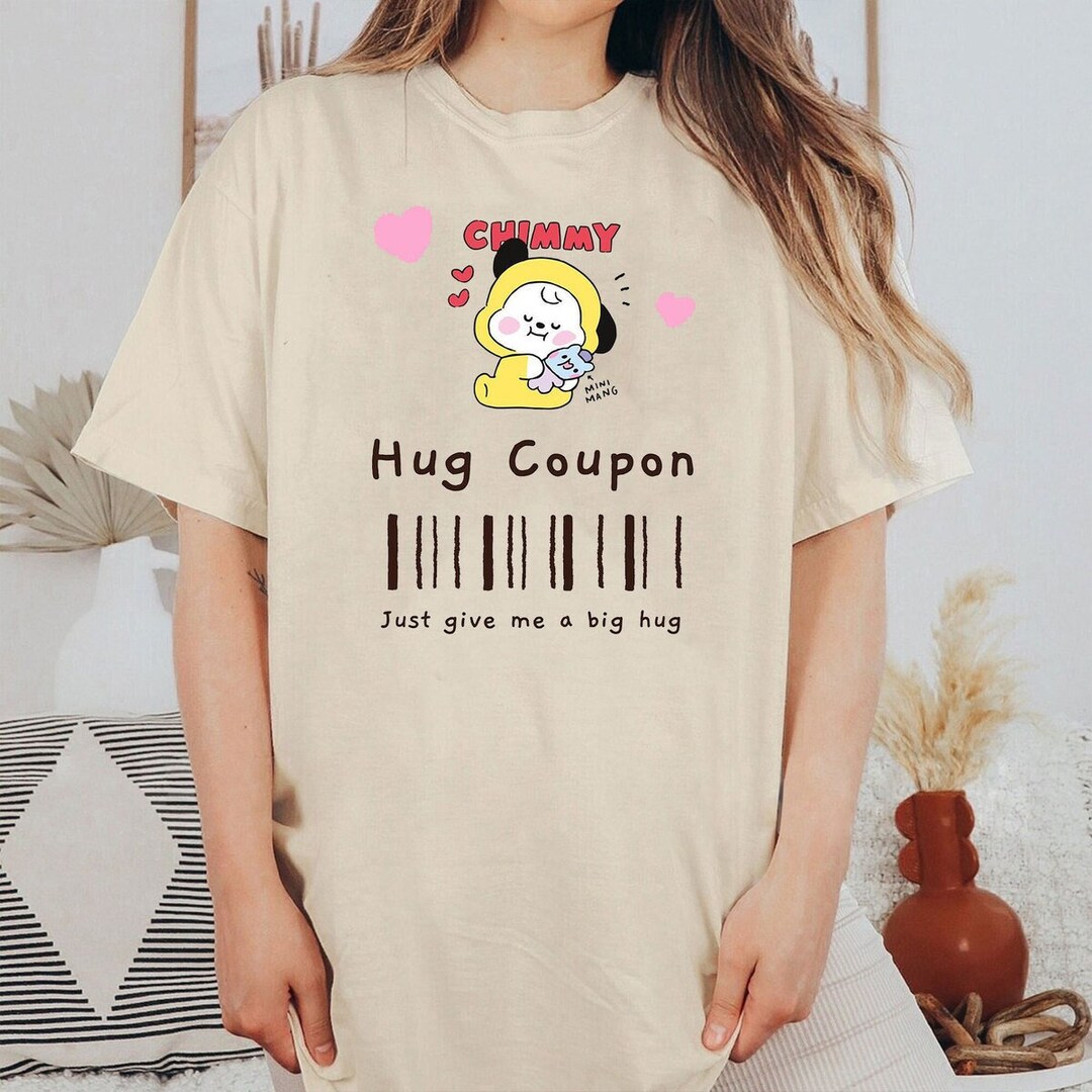 BT21 Chimmy Hug Mang Coupon Shirt/bts Merch/bts Kpop Etsy