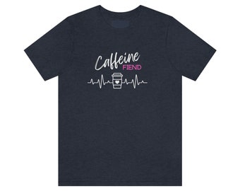 Caffeina Fiend Unisex Jersey T-shirt manica corta