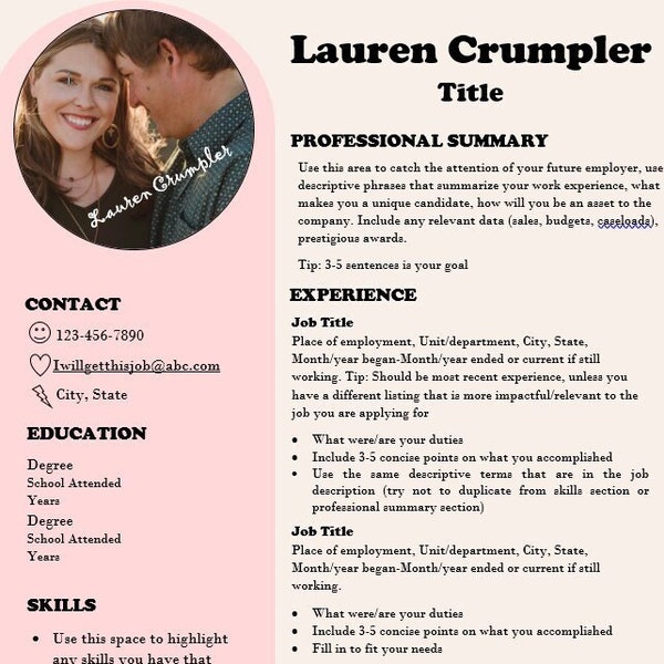 Funky Fresh Resume Template