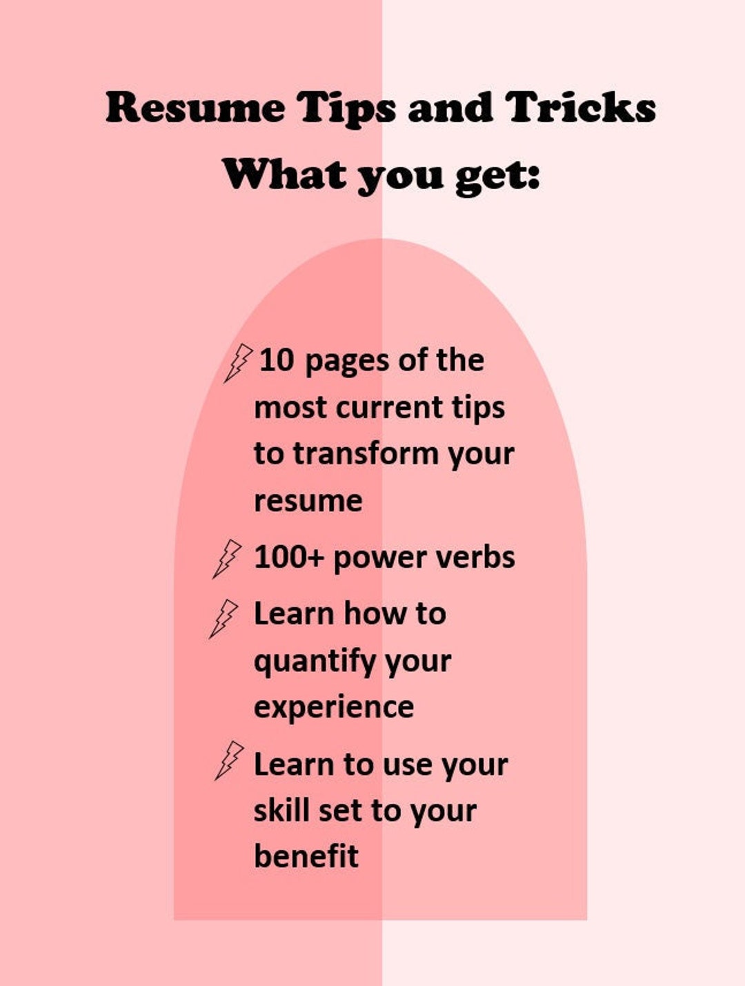 Resume Tips and Tricks Etsy